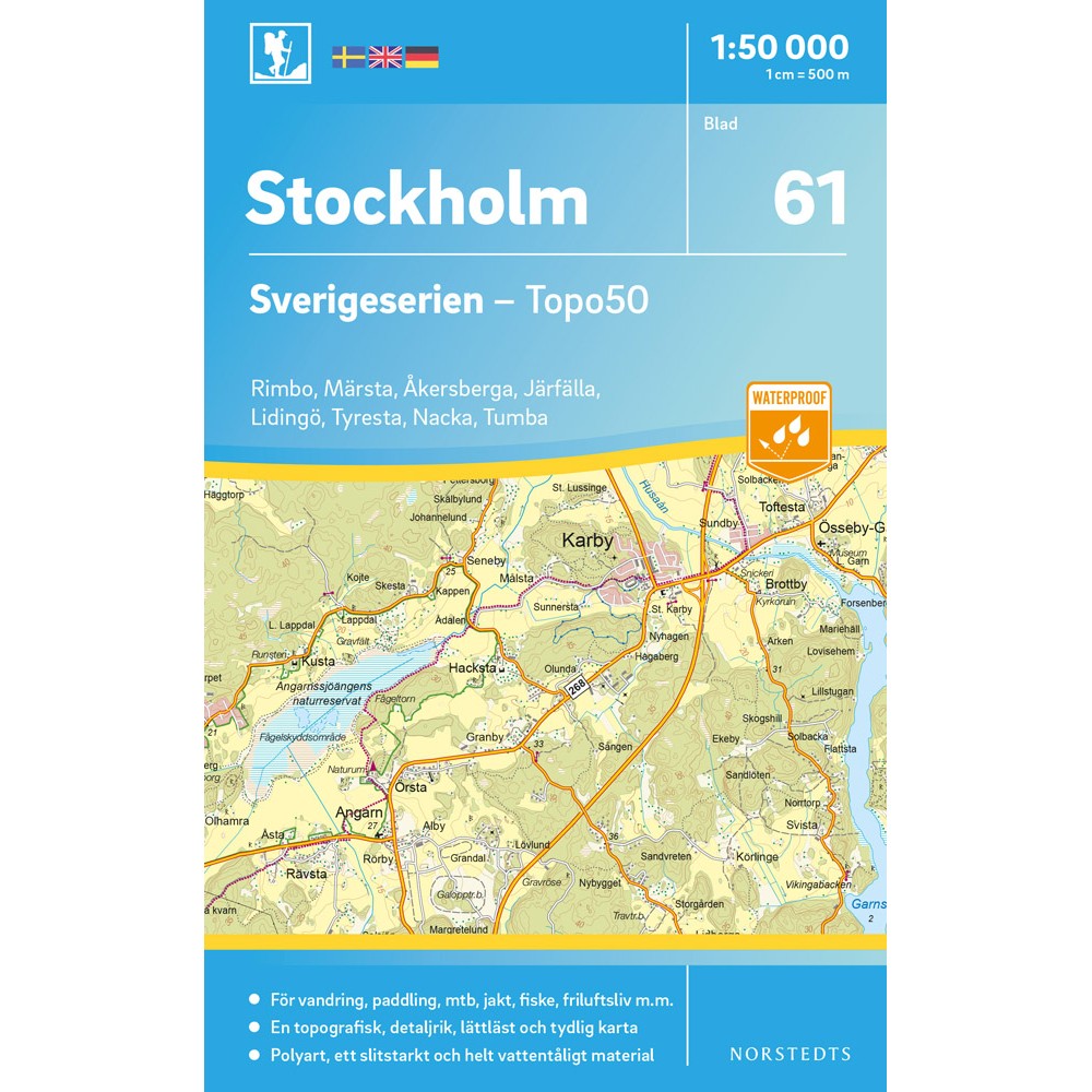61 Stockholm Sverigeserien 1:50 000
